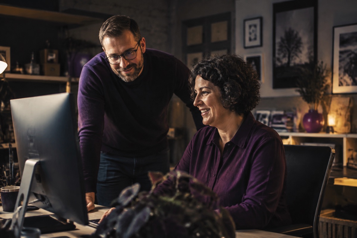 Friendly personal IT support in a small-business workplace